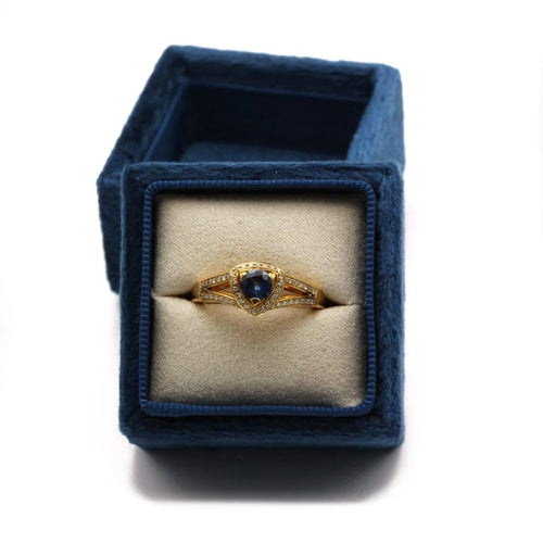 Bague 56 Mauboussin Rêve et Amour - Bague en or jaune 750 sertie saphir et diamants 58 Facettes 1091