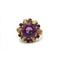 Bague 53 Bague en or jaune et blanc 750‰ sertie d’améthystes 58 Facettes 1085