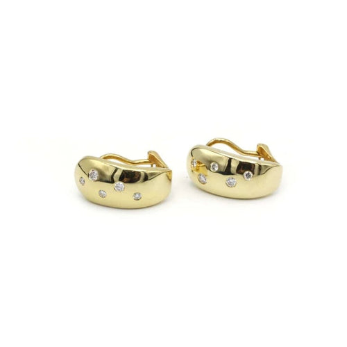 Boucles d'oreilles Boucles d'oreilles en or jaune 750‰ et diamants 58 Facettes 1101