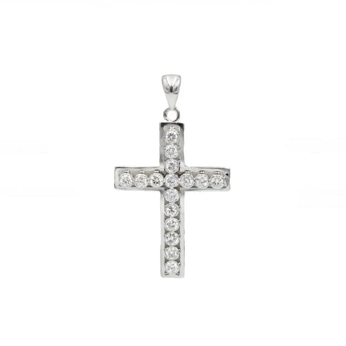 Pendentif Pendentif croix en platine 950 et diamants 58 Facettes 1097