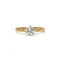 Bague 49 Solitaire - Bague en or jaune 750‰ et diamant 0,50 ct 58 Facettes 1096