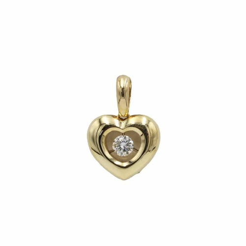 Pendentif Pendentif cœur en or jaune 750‰ et diamant 58 Facettes 1116
