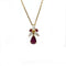 Collier Collier en or jaune avec rubis et diamants 58 Facettes 1107