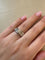 Bague 51 Bague en or blanc 750‰ sertie de diamants 58 Facettes 1093