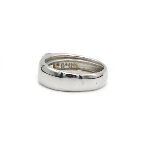 Bague 51 Bague en or blanc 750‰ sertie de diamants 58 Facettes 1093
