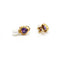Boucles d'oreilles Boucles d'oreilles en or jaune 750‰, améthystes et perles 58 Facettes 1120