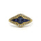Bague 56 Bague en or jaune 750‰ avec saphirs et diamants 58 Facettes 1028