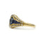 Bague 56 Bague en or jaune 750‰ avec saphirs et diamants 58 Facettes 1028