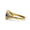 Bague 56 Bague en or jaune 750‰ avec saphirs et diamants 58 Facettes 1028