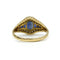 Bague 56 Bague en or jaune 750‰ avec saphirs et diamants 58 Facettes 1028