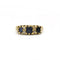 Bague 47 Bague en or jaune 750‰ sertie de saphirs et diamants 58 Facettes 1122