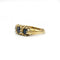 Bague 47 Bague en or jaune 750‰ sertie de saphirs et diamants 58 Facettes 1122