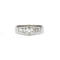 Bague 55 Bague en or blanc 750‰ et diamants 58 Facettes 1144