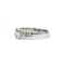 Bague 55 Bague en or blanc 750‰ et diamants 58 Facettes 1144