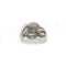Bague 54 Bague en or blanc 750‰ avec saphirs et diamants 58 Facettes 1143