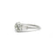 Bague 52 Bague solitaire en or blanc 750‰ et diamants 58 Facettes 1135