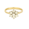 Bague 58 Bague entourage en or jaune et blanc 18k et diamants 58 Facettes LJ BAV1