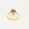 Bague 58 Bague entourage en or jaune et blanc 18k et diamants 58 Facettes LJ BAV1