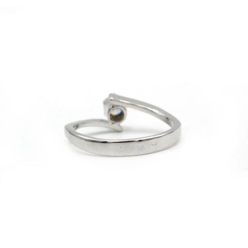 Bague 54 Solitaire - Bague en or blanc et diamant taille brillant 0,28 ct 58 Facettes 1147