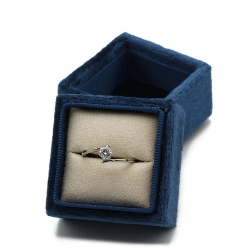 Bague 54 Solitaire - Bague en or blanc et diamant taille brillant 0,28 ct 58 Facettes 1147