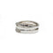 Bague 54 Bague en or blanc 750‰ pavée de diamants 58 Facettes 1149