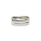 Bague 54 Bague en or blanc 750‰ pavée de diamants 58 Facettes 1149