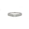 Bague 57 Bague solitaire en or blanc 750‰ et diamants 58 Facettes 1148