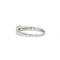 Bague 57 Bague solitaire en or blanc 750‰ et diamants 58 Facettes 1148