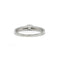 Bague 57 Bague solitaire en or blanc 750‰ et diamants 58 Facettes 1148