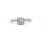 Bague 51 Bague en or blanc et diamants 58 Facettes 1146