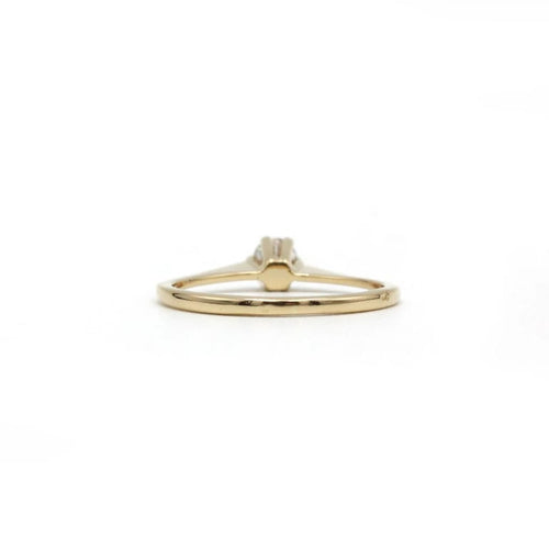 Bague 52 Solitaire - Bague en or jaune 18K et diamant 0,20 ct 58 Facettes 1167