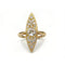 Bague 50 Bague marquise en or jaune 750‰ et diamants taille ancienne 58 Facettes 1188