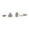 Boucles d'oreilles Boucles d’oreilles en or blanc 750‰ et diamants 58 Facettes 1170