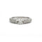 Bague 52 Bague en or blanc 750‰ sertie de diamants 58 Facettes 1162