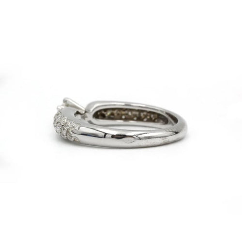 Bague 52 Bague en or blanc 750‰ sertie de diamants 58 Facettes 1162
