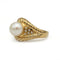 Bague 51.5 Bague en or jaune 750‰ avec perle et diamants 58 Facettes 1216