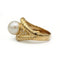 Bague 51.5 Bague en or jaune 750‰ avec perle et diamants 58 Facettes 1216