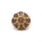 Bague 55 Bague en or jaune 750‰ sertie de saphirs roses et diamants 58 Facettes 1214
