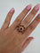 Bague 55 Bague en or jaune 750‰ sertie de saphirs roses et diamants 58 Facettes 1214