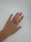 Bague 55 Bague en or jaune 750‰ sertie de saphirs roses et diamants 58 Facettes 1214