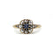 Bague 58 Bague marguerite - Saphir et diamants en or jaune 750‰ 58 Facettes 1222