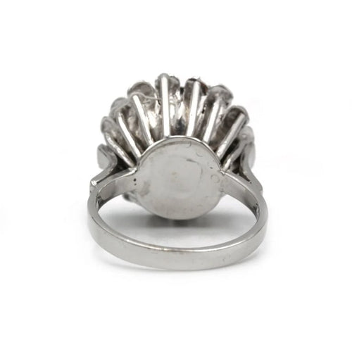 Bague 56 Bague en or blanc 750‰ sertie de diamants 58 Facettes 1088-1