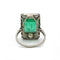 Bague 53 Art déco - Bague en or 750 et platine avec émeraude 7,99 ct 58 Facettes 1204