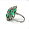 Bague 53 Art déco - Bague en or 750 et platine avec émeraude 7,99 ct 58 Facettes 1204
