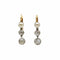 Boucles d'oreilles Boucles d'oreilles en or rose 750 avec diamants et perles 58 Facettes 1247