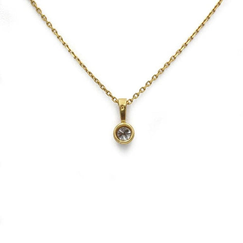 Collier Collier - Diamant 0,50 ct en or jaune 750 58 Facettes 1244