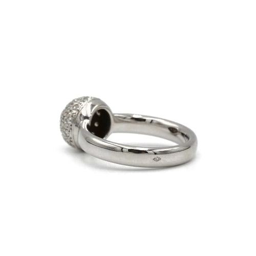 Bague 52 Bague boule à facettes en or blanc 750 et diamants 58 Facettes 1246