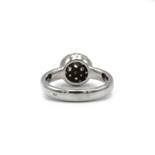Bague 52 Bague boule à facettes en or blanc 750 et diamants 58 Facettes 1246