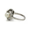 Bague 52 Bague Art déco en platine avec diamants et perles 58 Facettes 1168