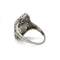 Bague 48 Bague Art déco en platine avec diamants et saphirs 58 Facettes 1171